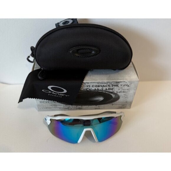 Oakley Radar EV PRIZM Polarized Blue OO9208 White-Gray Frame - Picture 4 of 11